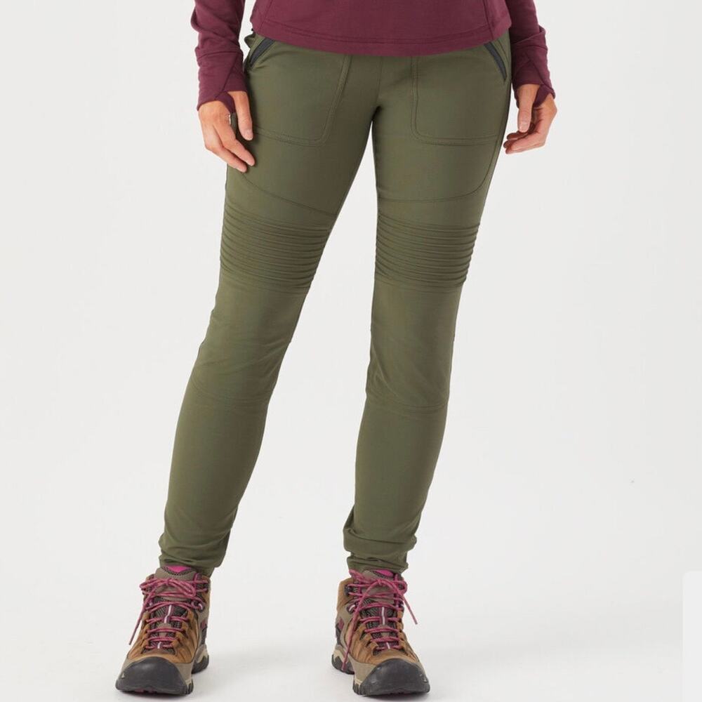 Duluth Trading Women's Flexpedition Pull-On Skinny Pants Olive Green Size 6